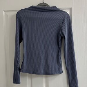 a new day Women's Ribbed Long Sleeve Top - Navy